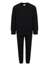 Nike Logo-appliqué Tracksuit Set In Black