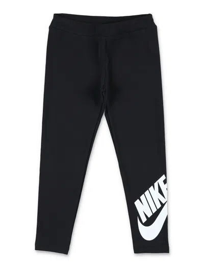 Nike Kids' Logo-print Leggings In Black