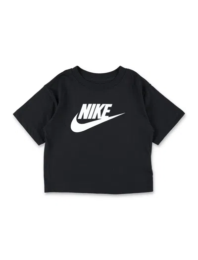 Nike Kids' Tee Cropped Logo In Black