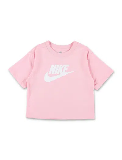 Nike Kids' Tee Cropped Logo In Pink