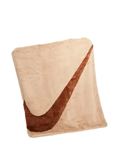 Nike Logo-detail Blanket In Neutral