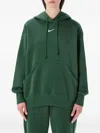 Nike Logo-detail Hoodie In Green