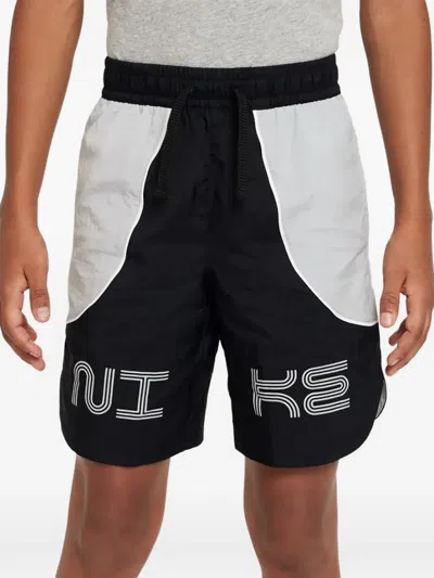 Nike Kids' Logo-detail Shorts In Black