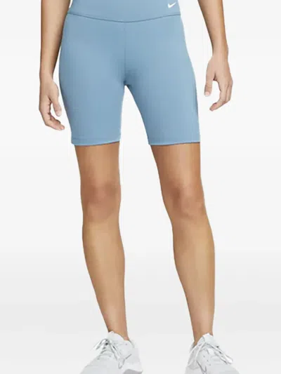 Nike Logo-detail Shorts In Blue