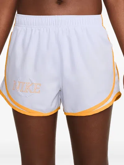 Nike Logo-detail Shorts In Purple