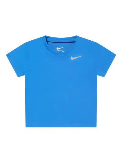 Nike Kids' Logo-detail Shorts Set In Blue