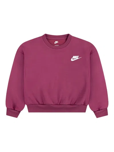 Nike Kids' Logo-detail Tracksuit In Purple