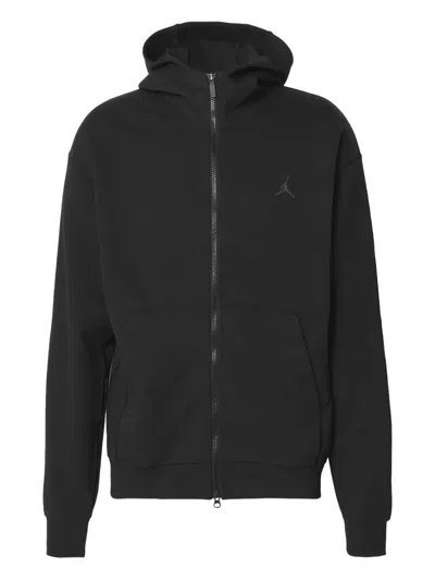 Nike Logo-detail Zip-up Hoodie In Black