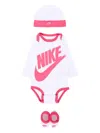 Nike Logo-embellished Babygrow Set In Multi