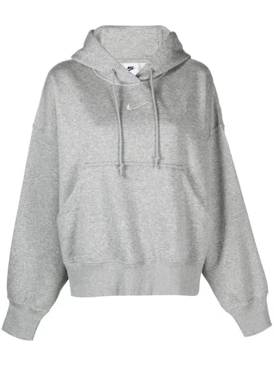 Nike Sportswear Phoenix Fleece Pullover Hoodie In Gray
