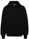 Nike Logo-embroidered Hoodie In Black