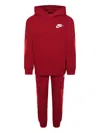 Nike Logo-embroidered Panelled Tracksuit In Red