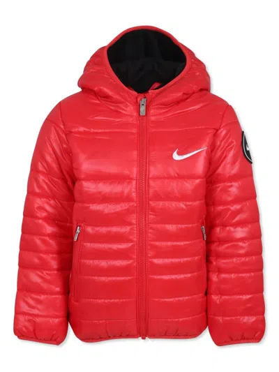 NIKE LOGO-EMBROIDERED PUFFER JACKET