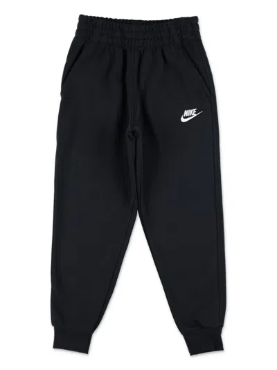 Nike Kids' Logo-embroidered Track Pants In Black