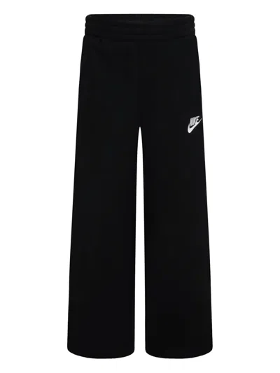 Nike Kids' Logo-embroidered Track Pants In Black
