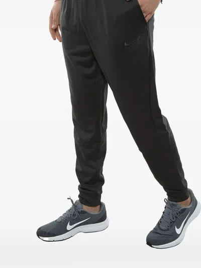 Nike Logo-embroidered Track Pants In Black