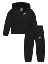 Nike Logo-embroidered Tracksuit In Black
