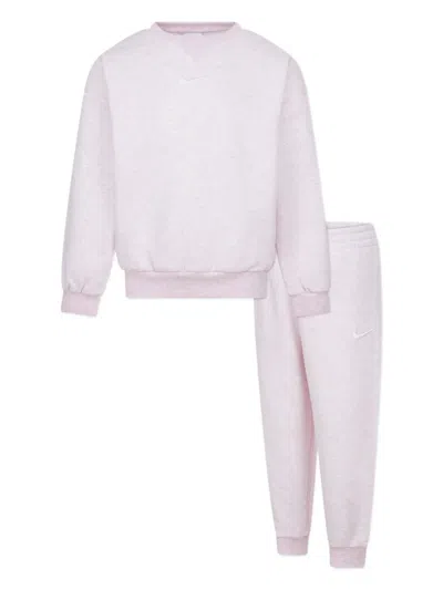 Nike Babies' Logo-embroidered Tracksuit In Purple