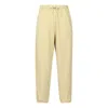 Nike Logo French Terry Pants In Yellow