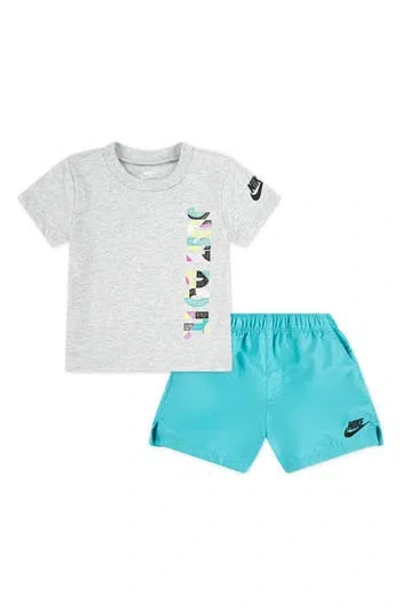 Nike Babies'  Logo Graphic T-shirt & Shorts In Multi