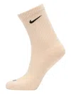 Nike Logo-jacquard Ribbed Socks In Neutral