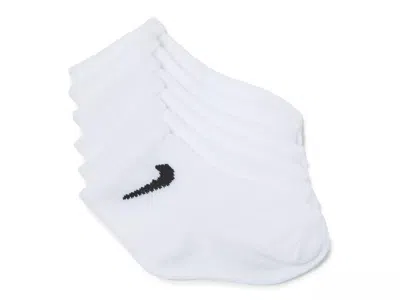 Nike Logo Kids' Ankle Socks 6 Pack In White