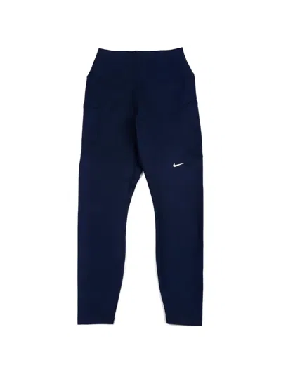 Nike Logo Leggings In Blue