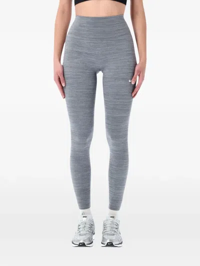 Nike Logo Leggings In Gray