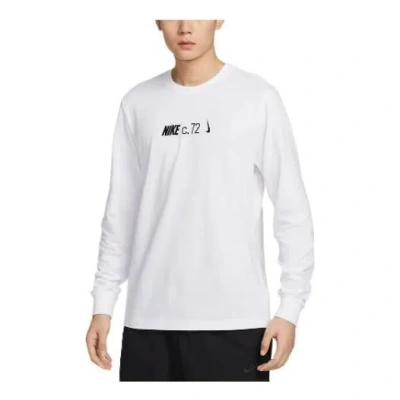 Nike Logo Long-sleeve T-shirt In White