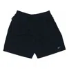 Nike Logo Micro Mark Breathable Solid Color Shorts Couple Style Black