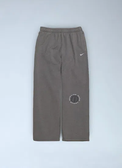 Nike Logo Motif Track Pants In Gray