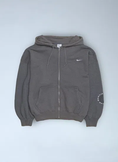 Nike Logo Motif Track Shorts In Gray