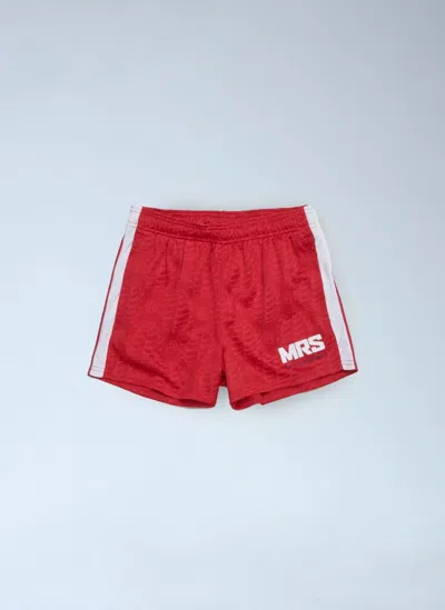 Nike Logo Motif Track Shorts In Red