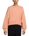 Nike Phoenix Fleece Crewneck Sweatshirt In Pink