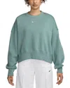 Nike Logo Oversized Sweatshirt In Green
