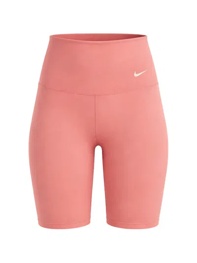 Nike Logo Panelled Shorts In Red
