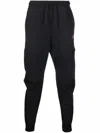 Nike Logo-print Drawstring-waist Track Pants In 010 Black