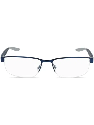 Nike Logo-print Glasses In Metallic