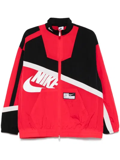 Nike Logo-print Jacket In Red