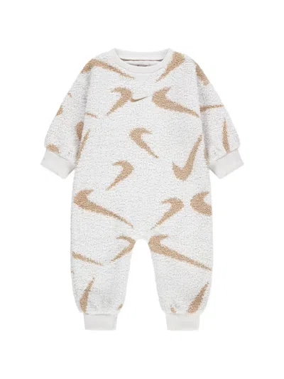 Nike Babies' Logo Print Romper In Multi