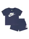 Nike Swoosh Logo-print Tracksuit Set In Blue