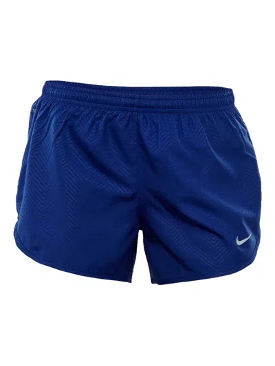 Nike Logo-print Shorts In Blue