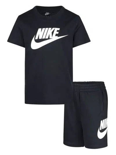 Nike Babies' Logo-print Shorts Set In Black