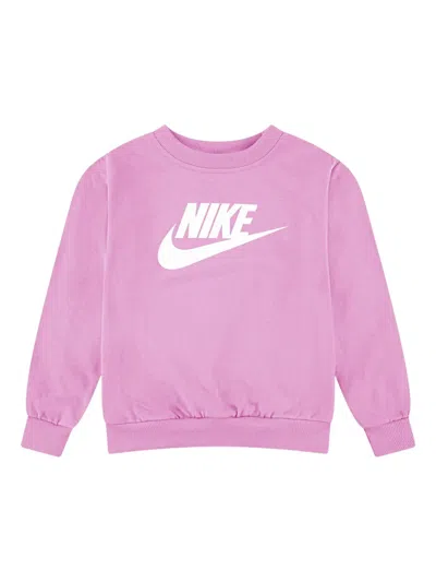 Nike Kids' Logo-print Sweatshirt In Pink