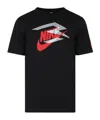 Nike Logo Print T-shirt In Black