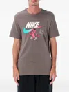 Nike Logo-print T-shirt In Gray
