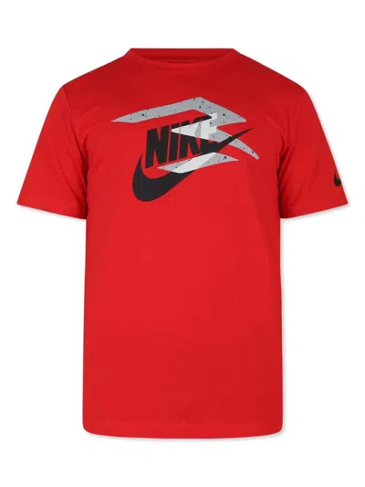 Nike Kids' Logo Print T-shirt In Red