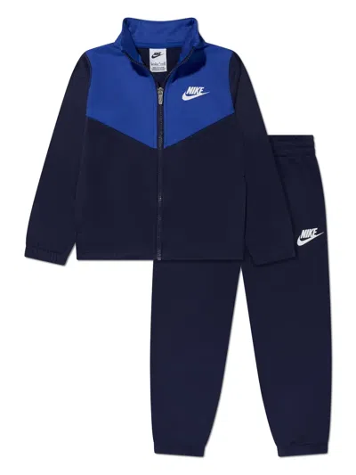 Nike Kids' Logo-print Tracksuit In Blue