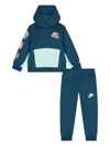 Nike Logo-print Tracksuit In Blue