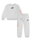 Nike Boys Nsw On The Move Tracksuit In Grey